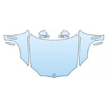 PAINT PROTECTION KIT - 2016 BMW X6 BASE FULL HOOD (WRAPPED EDGES)  FENDERS  MIRRORS - PRECUT PPF CLEAR BRA WRAP