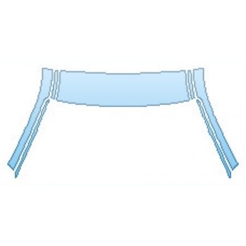 PAINT PROTECTION KIT - 2016 BMW X6 BASE ROOF  A-PILLARS - PRECUT PPF CLEAR BRA WRAP