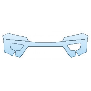 PAINT PROTECTION KIT - 2019 CHEVROLET COLORADO LT BUMPER (1 PIECE) - PRECUT PPF CLEAR BRA WRAP