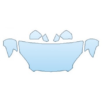 PAINT PROTECTION KIT - 2016 CHEVROLET TRAX LT HOOD (30 INCH  WRAPPED EDGES)  FENDERS  MIRRORS - PRECUT PPF CLEAR BRA WRAP