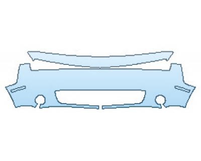 PAINT PROTECTION KIT - 2016 DODGE CHALLENGER RT SHAKER BUMPER (2 PIECE) - PRECUT PPF CLEAR BRA WRAP