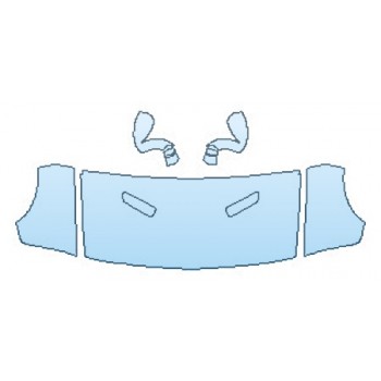 2018 DODGE CHALLENGER SXT Hood (30 Inch  Wrapped Edges)  Fenders  Mirrors INVISIBLEMASK  - 3M PAINT PROTECTION