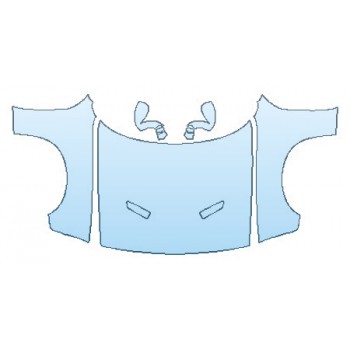 PAINT PROTECTION KIT - 2018 DODGE CHALLENGER SXT PLUS FULL HOOD  FENDERS  MIRRORS - PRECUT PPF CLEAR BRA WRAP