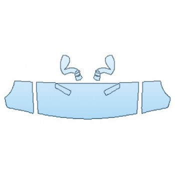 PAINT PROTECTION KIT - 2018 DODGE CHALLENGER SXT PLUS HOOD (24 INCH)  FENDERS  MIRRORS - PRECUT PPF CLEAR BRA WRAP