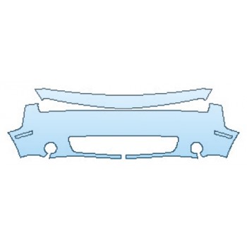 PAINT PROTECTION KIT - 2018 DODGE CHALLENGER SXT PLUS BUMPER (2 PIECE) - PRECUT PPF CLEAR BRA WRAP