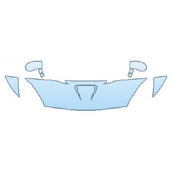 PAINT PROTECTION KIT - 2016 DODGE VIPER GT HOOD (18 INCH)  FENDERS  MIRRORS - PRECUT PPF CLEAR BRA WRAP