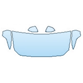 PAINT PROTECTION KIT - 2016 FORD MUSTANG GT HOOD (30 INCH  WRAPPED EDGES)  FENDERS  MIRRORS - PRECUT PPF CLEAR BRA WRAP