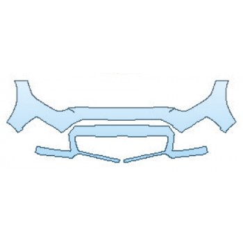 PAINT PROTECTION KIT - 2017 FORD MUSTANG GT ROUSH BUMPER (2 PIECE) - PRECUT PPF CLEAR BRA WRAP