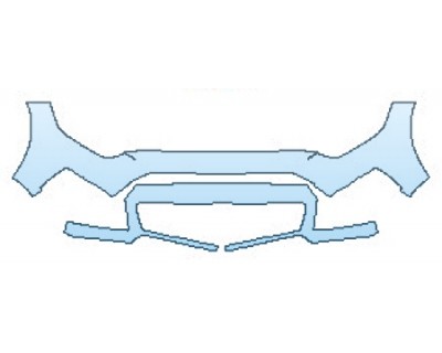 PAINT PROTECTION KIT - 2017 FORD MUSTANG GT ROUSH BUMPER (2 PIECE) - PRECUT PPF CLEAR BRA WRAP