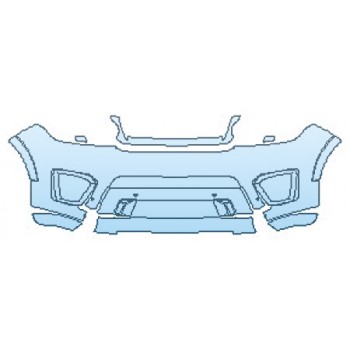 Precut PPF Kit – Clear Bra Paint Protection Film PAINT PROTECTION KIT - 2016 LAND ROVER RANGE ROVER SPORT SVR BUMPER WITH SENSORS - PRECUT PPF CLEAR BRA WRAP