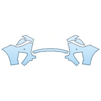 Precut PPF Kit – Clear Bra Paint Protection Film PAINT PROTECTION KIT - 2017 LEXUS RC F BUMPER WITH SENSORS (5 PIECE) - PRECUT PPF CLEAR BRA WRAP