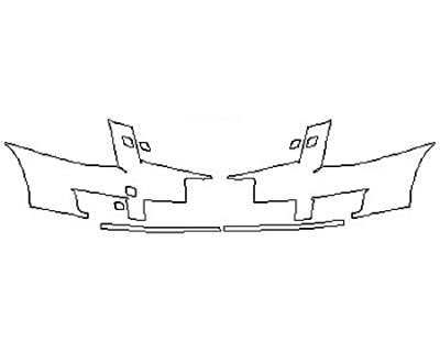 2016 CADILLAC SRX BASE Bumper With Washers (Plate Cutout)