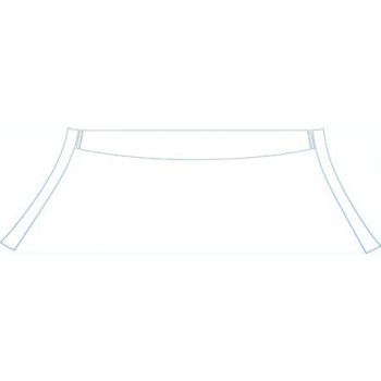 PAINT PROTECTION KIT - 2012 TOYOTA AVALON SEDAN BASE ROOF A-PILLARS KIT - PRECUT PPF CLEAR BRA WRAP