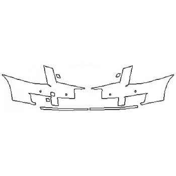2016 CADILLAC SRX PERFORMANCE Bumper With Sensors (Plate Cutout)