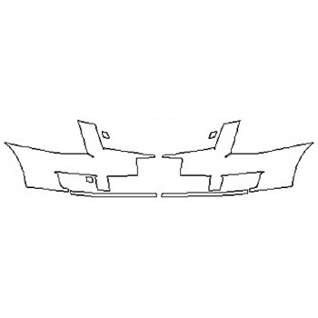 2016 CADILLAC SRX PREMIUM Bumper (Plate Cutout)