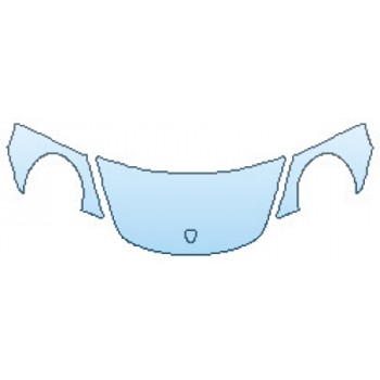 PAINT PROTECTION KIT - 2016 PORSCHE 911 CARRERA HOOD (24 INCH WRAPPED) FENDERS - PRECUT PPF CLEAR BRA WRAP