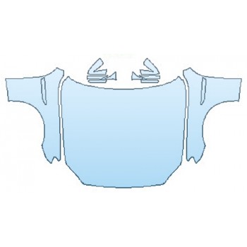 PAINT PROTECTION KIT - 2016 BMW 6 SERIES GRAN COUPE M SPORT FULL HOOD (WRAPPED EDGES) FENDERS MIRRORS - PRECUT PPF CLEAR BRA WRAP