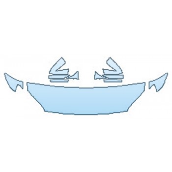 PAINT PROTECTION KIT - 2016 BMW 6 SERIES GRAN COUPE M SPORT HOOD (18 INCH) FENDERS MIRRORS - PRECUT PPF CLEAR BRA WRAP