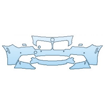 Precut PPF Kit – Clear Bra Paint Protection Film PAINT PROTECTION KIT - 2016 BMW 6 SERIES GRAN COUPE M SPORT BUMPER WITH SENSORS (5 PIECE) - PRECUT PPF CLEAR BRA WRAP