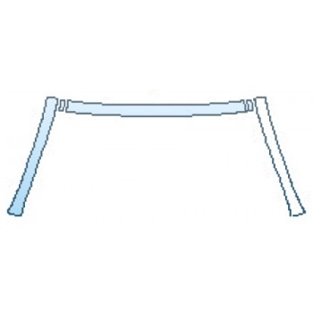 PAINT PROTECTION KIT - 2016 BMW 6 SERIES GRAN COUPE M SPORT ROOF A-PILLARS - PRECUT PPF CLEAR BRA WRAP