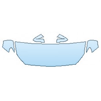 PAINT PROTECTION KIT - 2016 BMW 5 SERIES GRAN TURISMO LUXURY LINE HOOD (24 INCH) FENDERS MIRRORS - PRECUT PPF CLEAR BRA WRAP