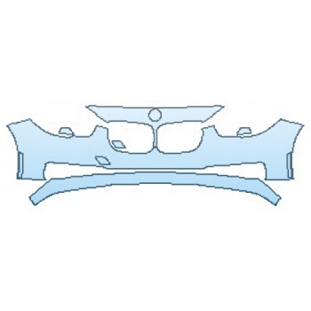 PAINT PROTECTION KIT - 2016 BMW 5 SERIES GRAN TURISMO LUXURY LINE BUMPER (2 PIECE) - PRECUT PPF CLEAR BRA WRAP