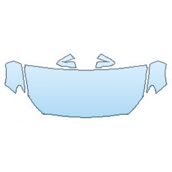 PAINT PROTECTION KIT - 2016 BMW 5 SERIES GRAN TURISMO MODERN LINE HOOD (30 INCH WRAPPED) FENDERS MIRRORS - PRECUT PPF CLEAR BRA WRAP