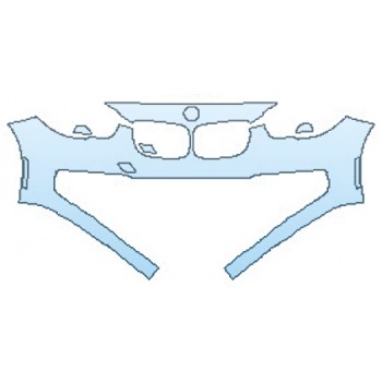 PAINT PROTECTION KIT - 2016 BMW 5 SERIES GRAN TURISMO MODERN LINE BUMPER (1 PIECE) - PRECUT PPF CLEAR BRA WRAP