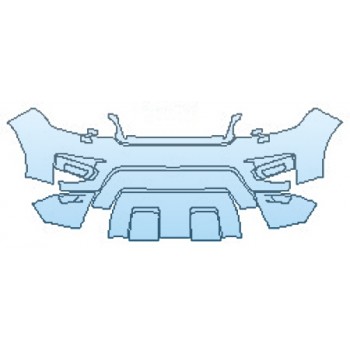 Precut PPF Kit – Clear Bra Paint Protection Film PAINT PROTECTION KIT - 2016 LAND ROVER RANGE ROVER SPORT SUPERCHARGED BUMPER WITH WASHERS - PRECUT PPF CLEAR BRA WRAP