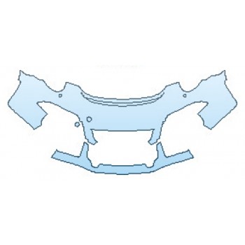 Precut PPF Kit – Clear Bra Paint Protection Film PAINT PROTECTION KIT - 2016 PORSCHE 911 GT3 BUMPER WITH WASHERS (2 PIECE) - PRECUT PPF CLEAR BRA WRAP