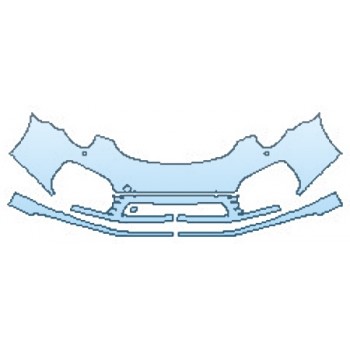 Precut PPF Kit – Clear Bra Paint Protection Film PAINT PROTECTION KIT - 2016 PORSCHE 911 TURBO BUMPER WITH WASHERS AND SENSORS (4 PIECE) - PRECUT PPF CLEAR BRA WRAP