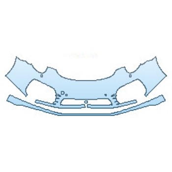 Precut PPF Kit – Clear Bra Paint Protection Film PAINT PROTECTION KIT - 2016 PORSCHE 911 TURBO BUMPER WITH WASHERS AND SENSORS (2 PIECE) - PRECUT PPF CLEAR BRA WRAP