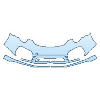 PAINT PROTECTION KIT - 2016 PORSCHE 911 TURBO S BUMPER (4 PIECE) - PRECUT PPF CLEAR BRA WRAP