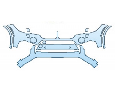 2016 BMW X5M Bumper With Washers And Sensors (5 Piece)