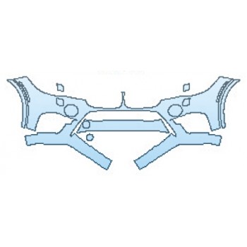 PAINT PROTECTION KIT - 2016 BMW X5M BUMPER WITH WASHERS (4 PIECE) - PRECUT PPF CLEAR BRA WRAP