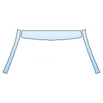 PAINT PROTECTION KIT - 2016 HONDA CR-V EX ROOF (WITH RAILS) A-PILLARS - PRECUT PPF CLEAR BRA WRAP