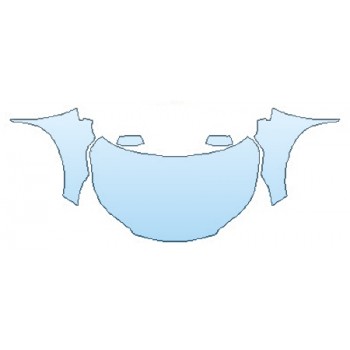 PAINT PROTECTION KIT - 2016 HONDA CR-V EX-L FULL HOOD (WRAPPED EDGES) FENDERS MIRRORS - PRECUT PPF CLEAR BRA WRAP