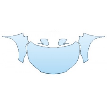 PAINT PROTECTION KIT - 2016 HONDA CR-V TOURING FULL HOOD (WRAPPED EDGES) FENDERS MIRRORS - PRECUT PPF CLEAR BRA WRAP