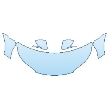 PAINT PROTECTION KIT - 2016 HONDA CR-V TOURING HOOD (30 INCH WRAPPED) FENDERS MIRRORS - PRECUT PPF CLEAR BRA WRAP