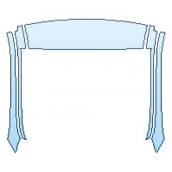 PAINT PROTECTION KIT - 2016 MERCEDES E-CLASS E250 BLUETEC SEDAN BASE ROOF A-PILLARS - PRECUT PPF CLEAR BRA WRAP