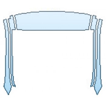 PAINT PROTECTION KIT - 2016 MERCEDES E-CLASS E250 BLUETEC SEDAN SPORT ROOF A-PILLARS - PRECUT PPF CLEAR BRA WRAP