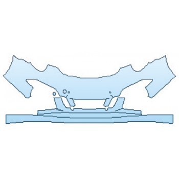 PAINT PROTECTION KIT - 2016 PORSCHE 911 CARRERA 4 GTS BUMPER WITH SENSORS - PRECUT PPF CLEAR BRA WRAP