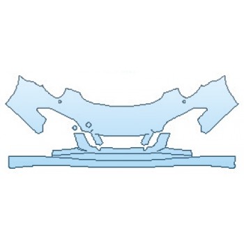 PAINT PROTECTION KIT - 2016 PORSCHE 911 CARRERA GTS BUMPER WITH WASHERS - PRECUT PPF CLEAR BRA WRAP