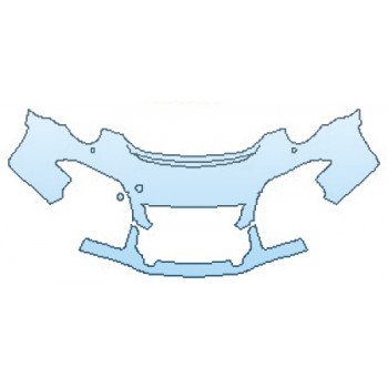 PAINT PROTECTION KIT - 2016 PORSCHE 911 GT3 RS BUMPER WITH WASHERS (2 PIECE) - PRECUT PPF CLEAR BRA WRAP