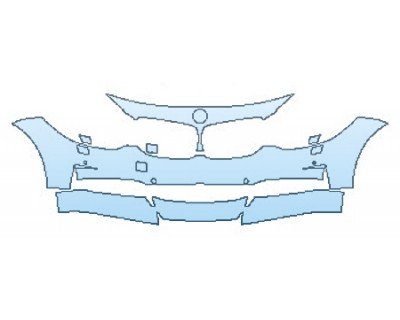 PAINT PROTECTION KIT - 2016 BMW 3 SERIES GRAN TURISMO LUXURY PKG BUMPER WITH WASHERS AND SENSORS (3 PIECE) - PRECUT PPF CLEAR BRA WRAP