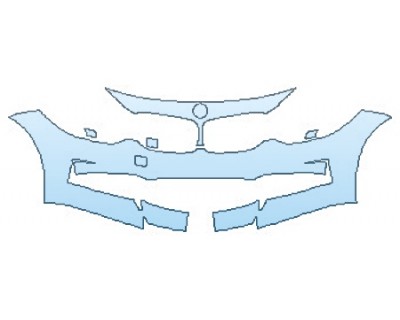 PAINT PROTECTION KIT - 2016 BMW 3 SERIES GRAN TURISMO LUXURY PKG BUMPER (2 PIECE) - PRECUT PPF CLEAR BRA WRAP