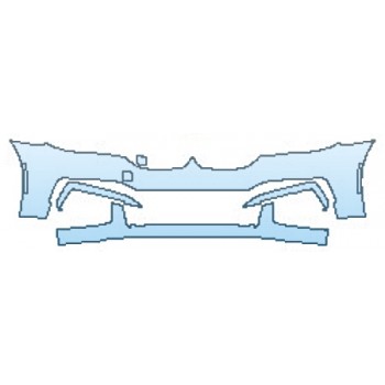 PAINT PROTECTION KIT - 2016 BMW 7 SERIES 750I M SPORT BUMPER (4 PIECE) - PRECUT PPF CLEAR BRA WRAP