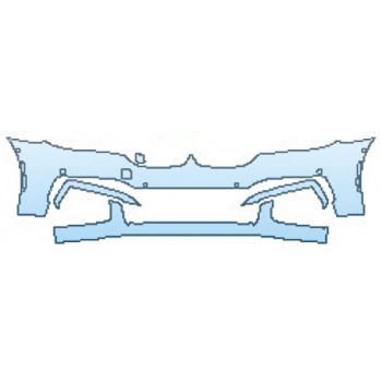 PAINT PROTECTION KIT - 2016 BMW 7 SERIES 750I M SPORT BUMPER WITH SENSORS (4 PIECE) - PRECUT PPF CLEAR BRA WRAP