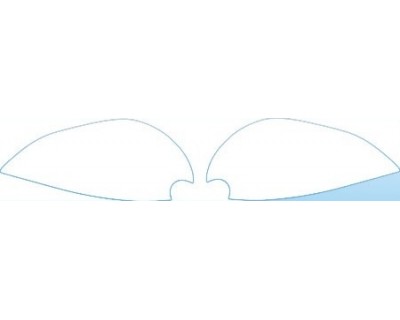 PAINT PROTECTION KIT - 2010 JAGUAR XKR CONVERTIBLE  HEADLIGHTS KIT - PRECUT PPF CLEAR BRA WRAP