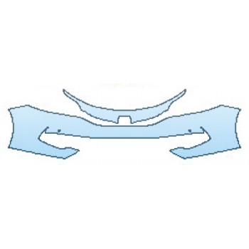 PAINT PROTECTION KIT - 2016 HONDA ACCORD SEDAN LX BUMPER WITH SENSORS - PRECUT PPF CLEAR BRA WRAP